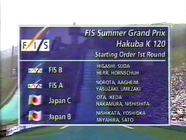 Lista startowa w Hakubie (SBC)